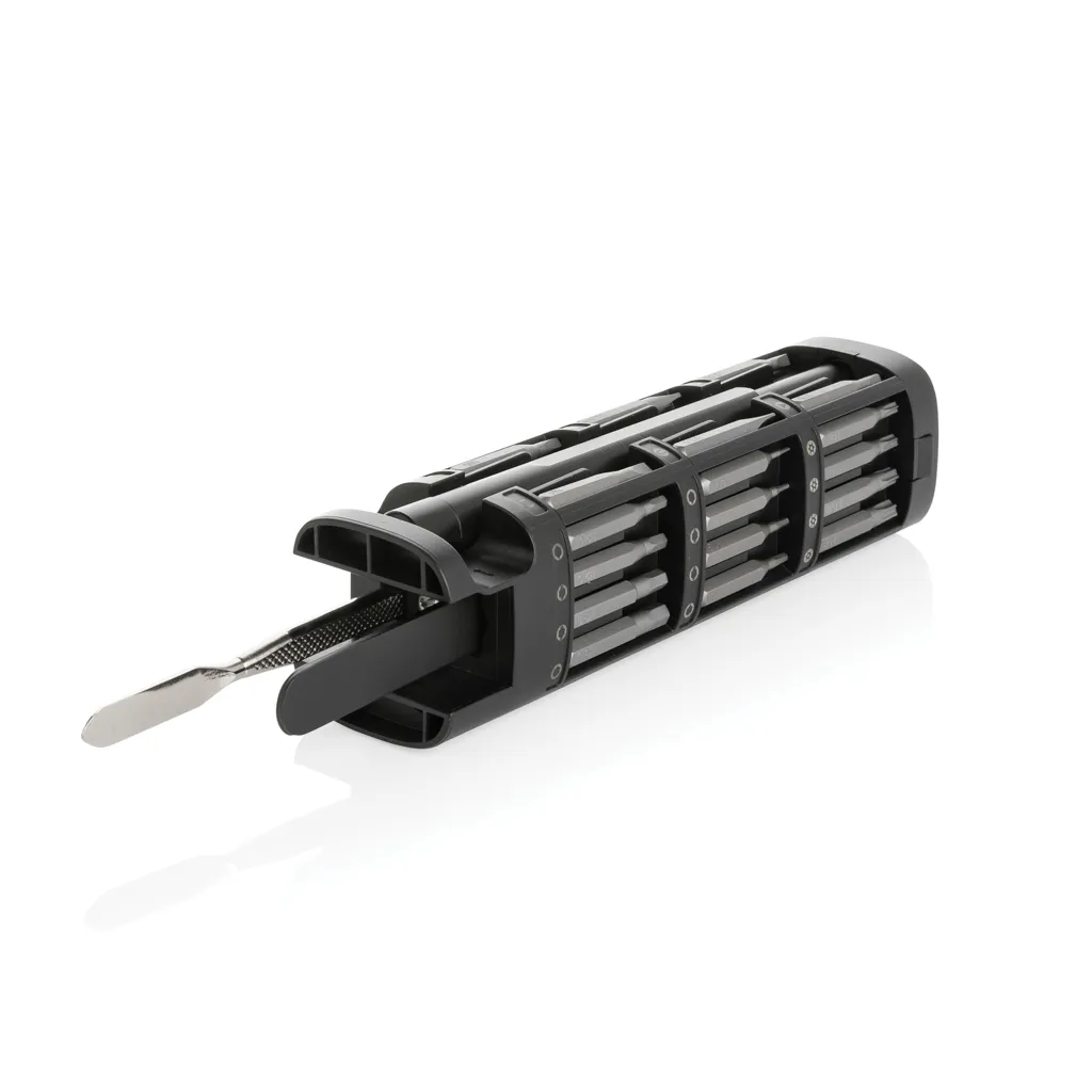 Gear X 46-tlg. Präzisions-Bit-Set aus RCS recyc. Aluminium, schwarz – Bild 5