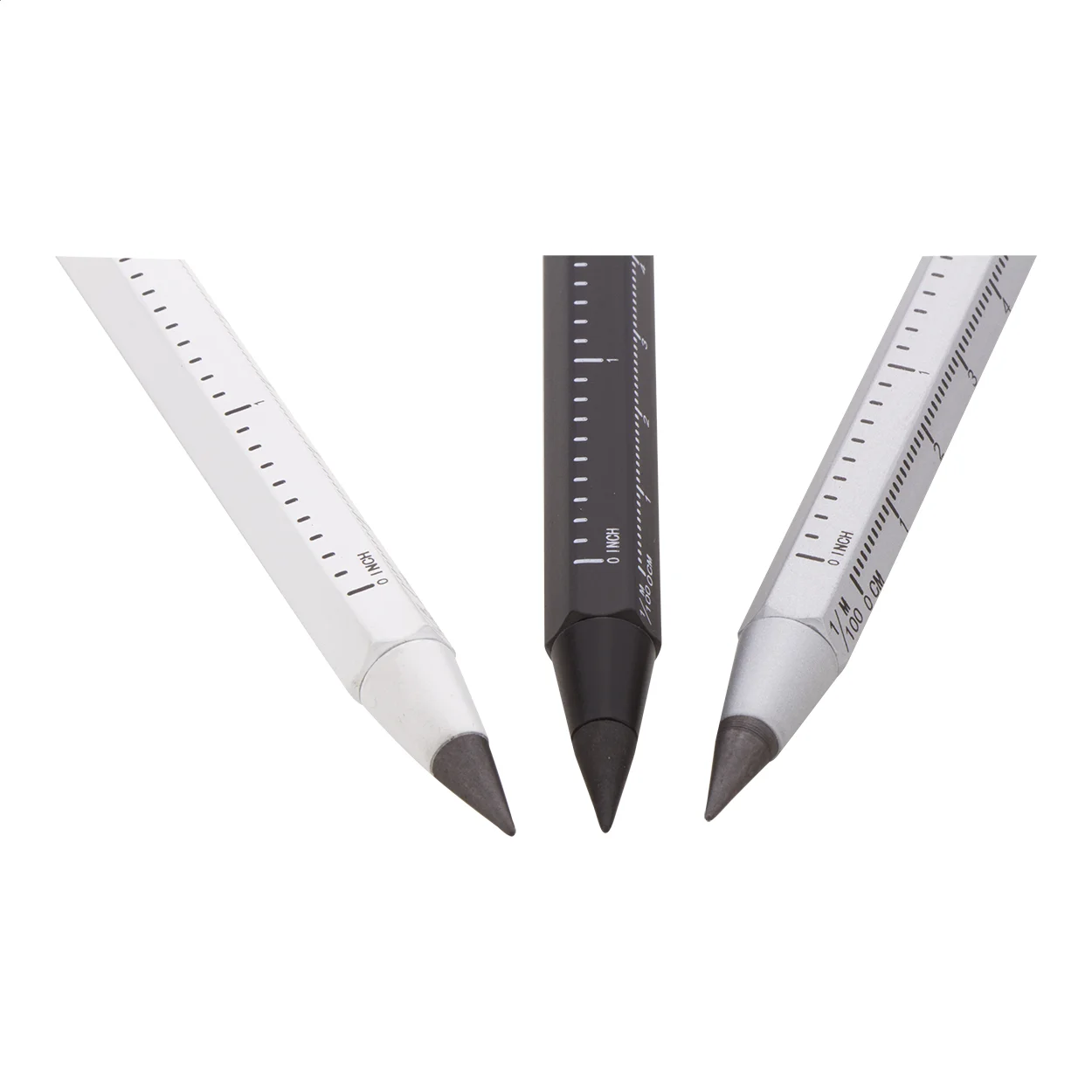 Tintenloser Stift mit Lineal Ruloid, schwarz – Bild 4