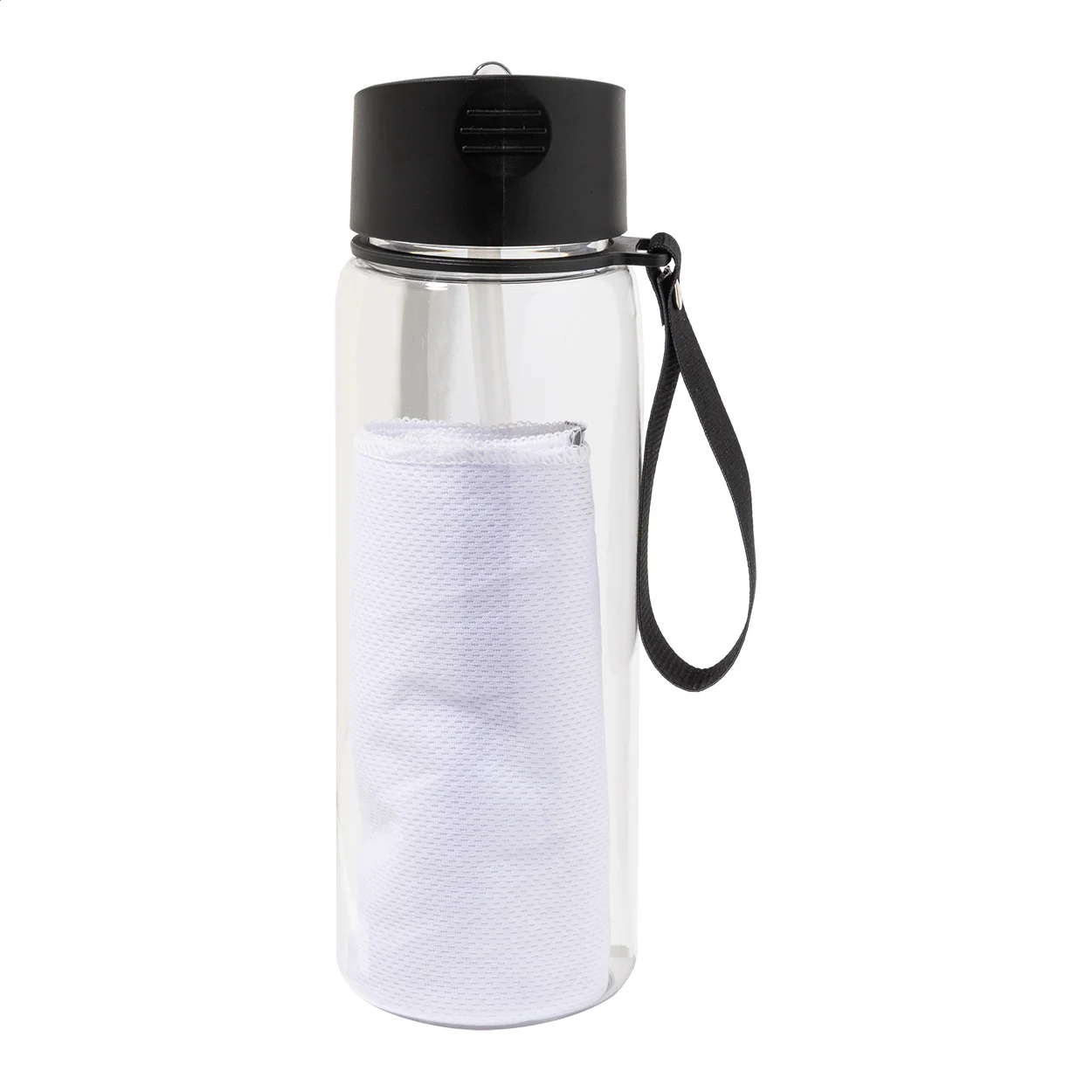 RPET Trinkflasche mit Handtuch Fitmax