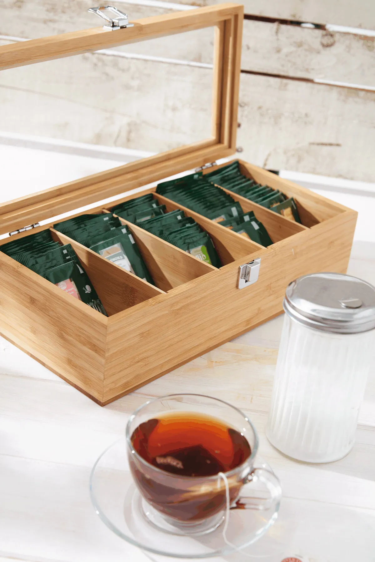 TEA LOUNGE - Teebox braun, braun – Bild 8