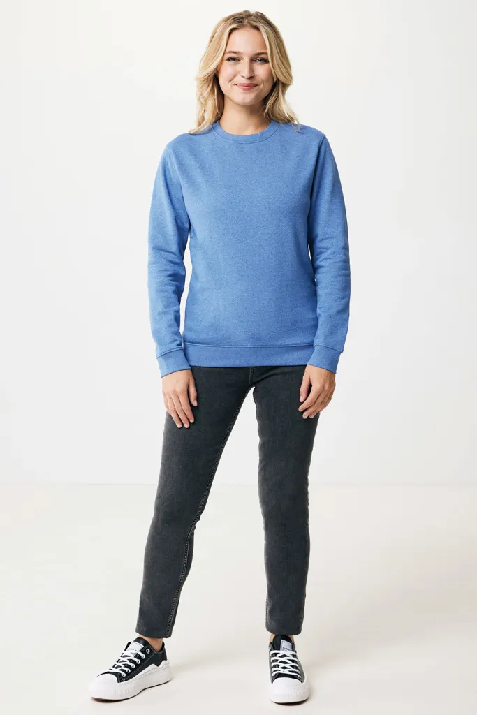 IQONIQ Denali ungefärbt. Rundhals-Sweater aus recycelter BW, heather blue – Bild 7