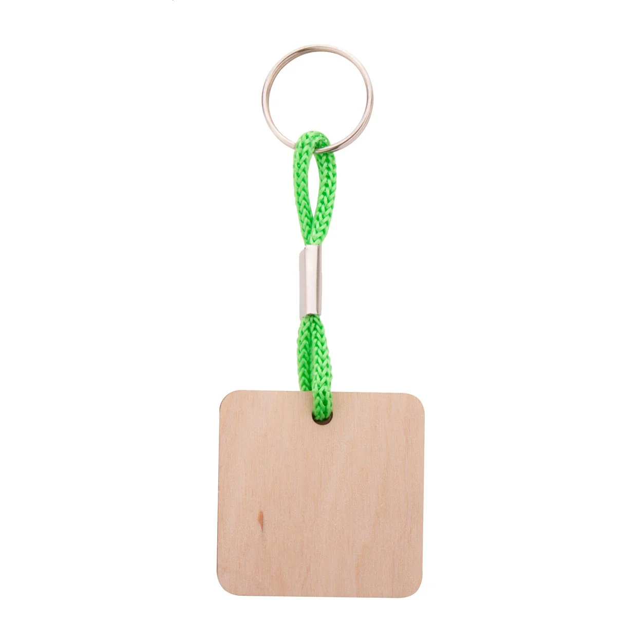 Individueller Schlüsselanhänger Woody Plus C, grün, natur – Bild 2