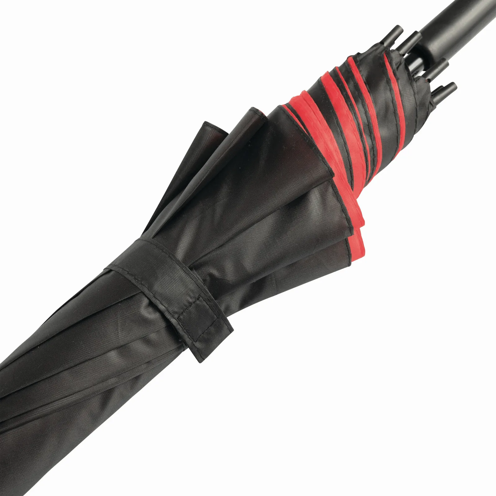 DOUBLY Umbrella, Automatik-Stockschirm, rot, schwarz – Bild 7