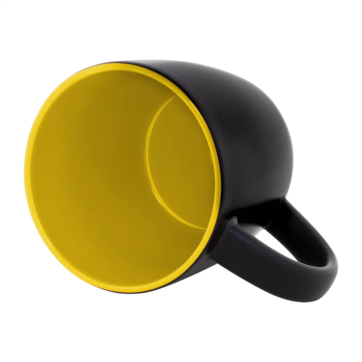 Tasse Sculptus, gelb, schwarz – Bild 3
