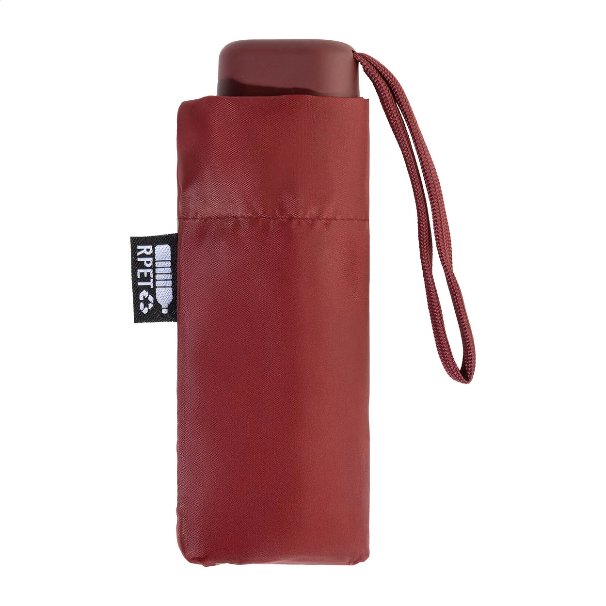 Mini-Taschenschirm Fractus aus RPET, weinrot – Bild 7