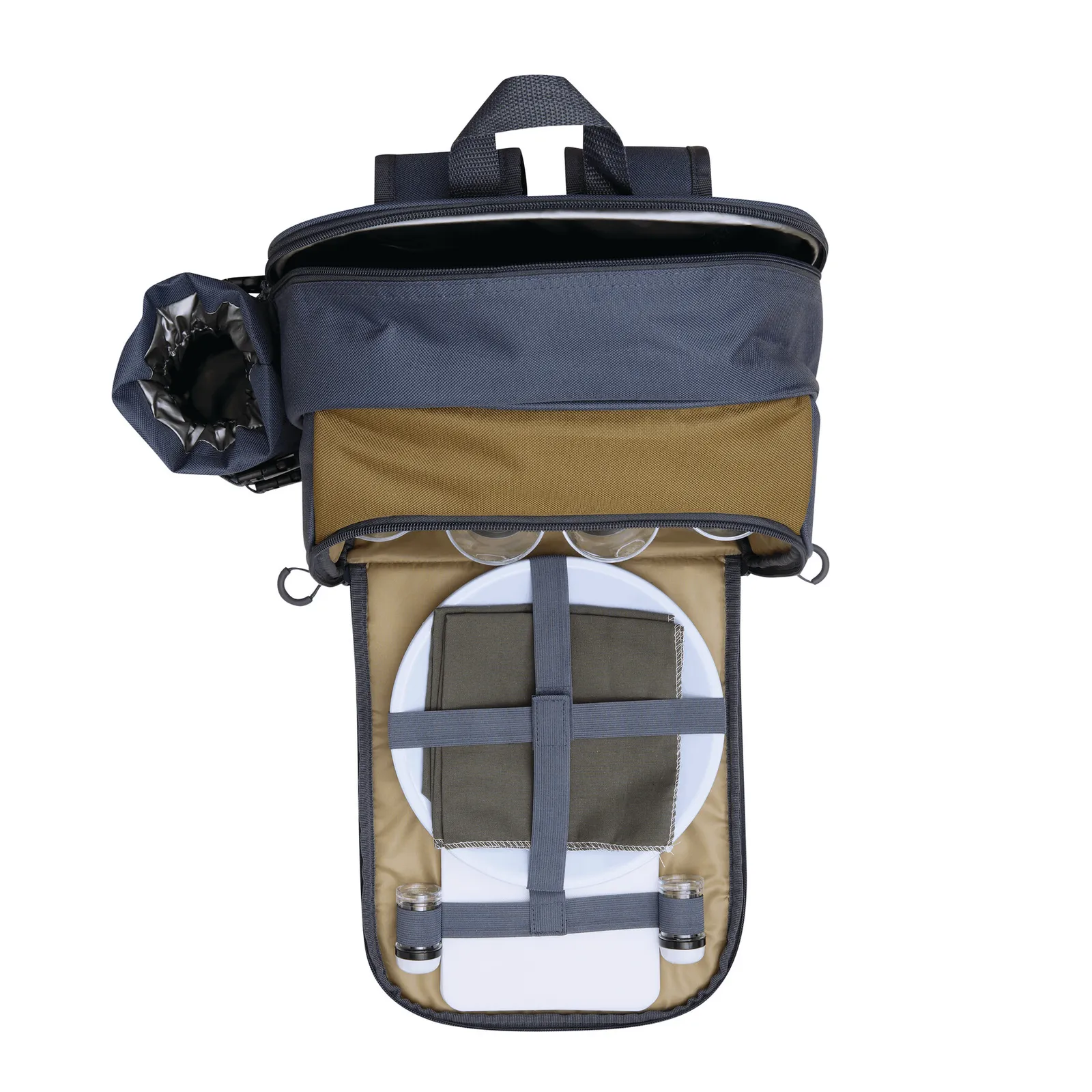 SMART TRIP - Picknick-Rucksack, blau, braun – Bild 6