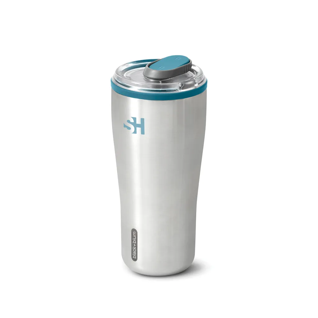 Black+Blum isolierter Reisebecher 600ml, turkis – Bild 7