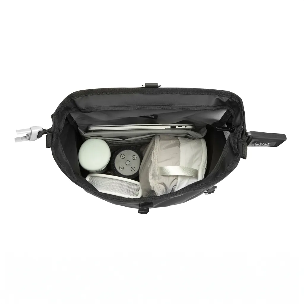 Urban wasserabweisender Anti-Diebstahl Rucksack, schwarz – Bild 11