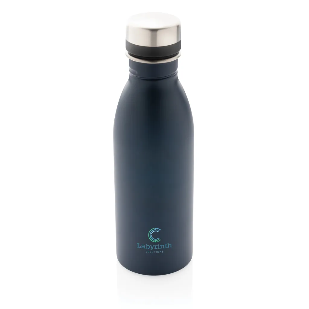 Deluxe Wasserflasche aus RCS recyceltem Stainless-Steel, navy blau – Bild 4