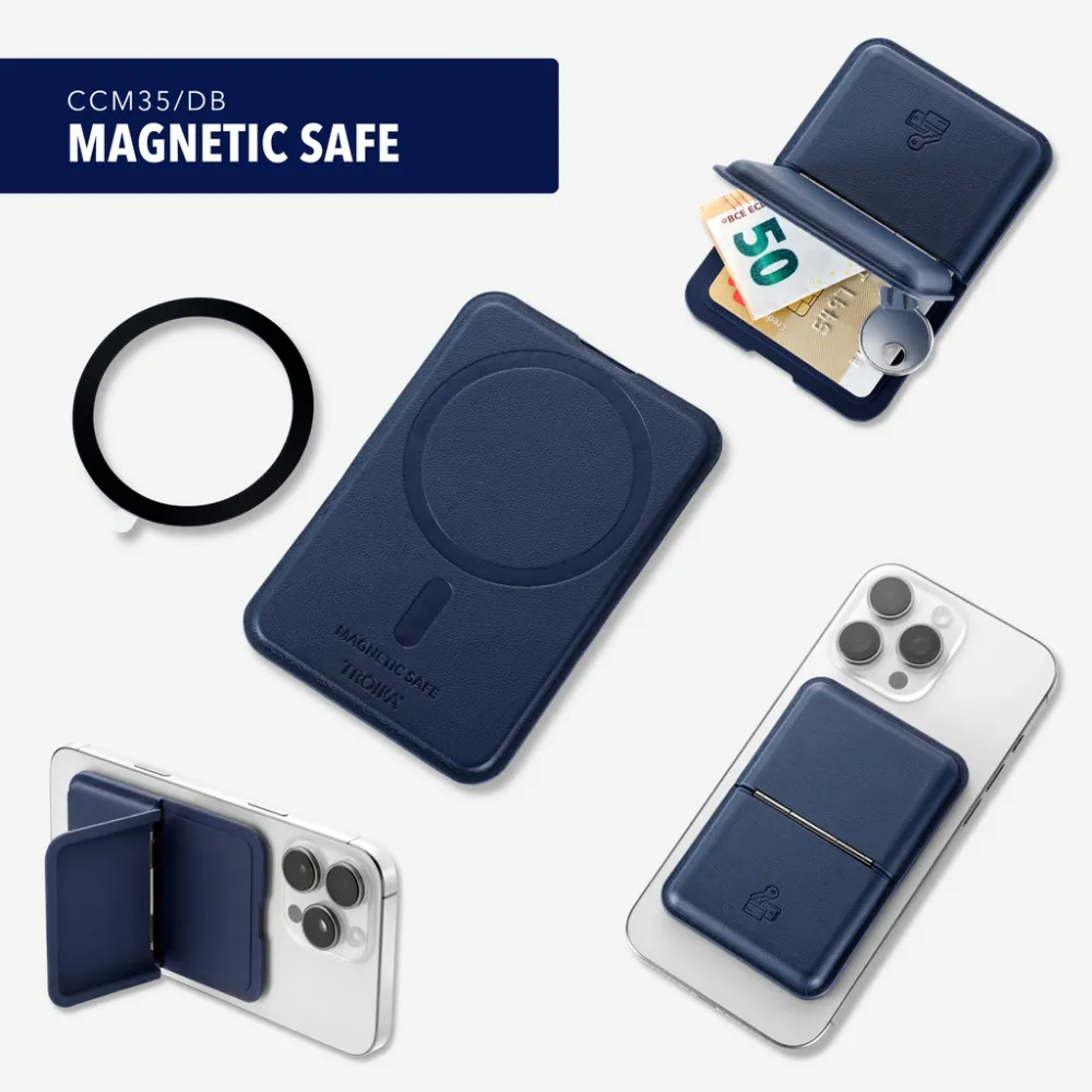 Kartenetui MAGNETIC SAFE dunkelblau, dunkelblau – Bild 9