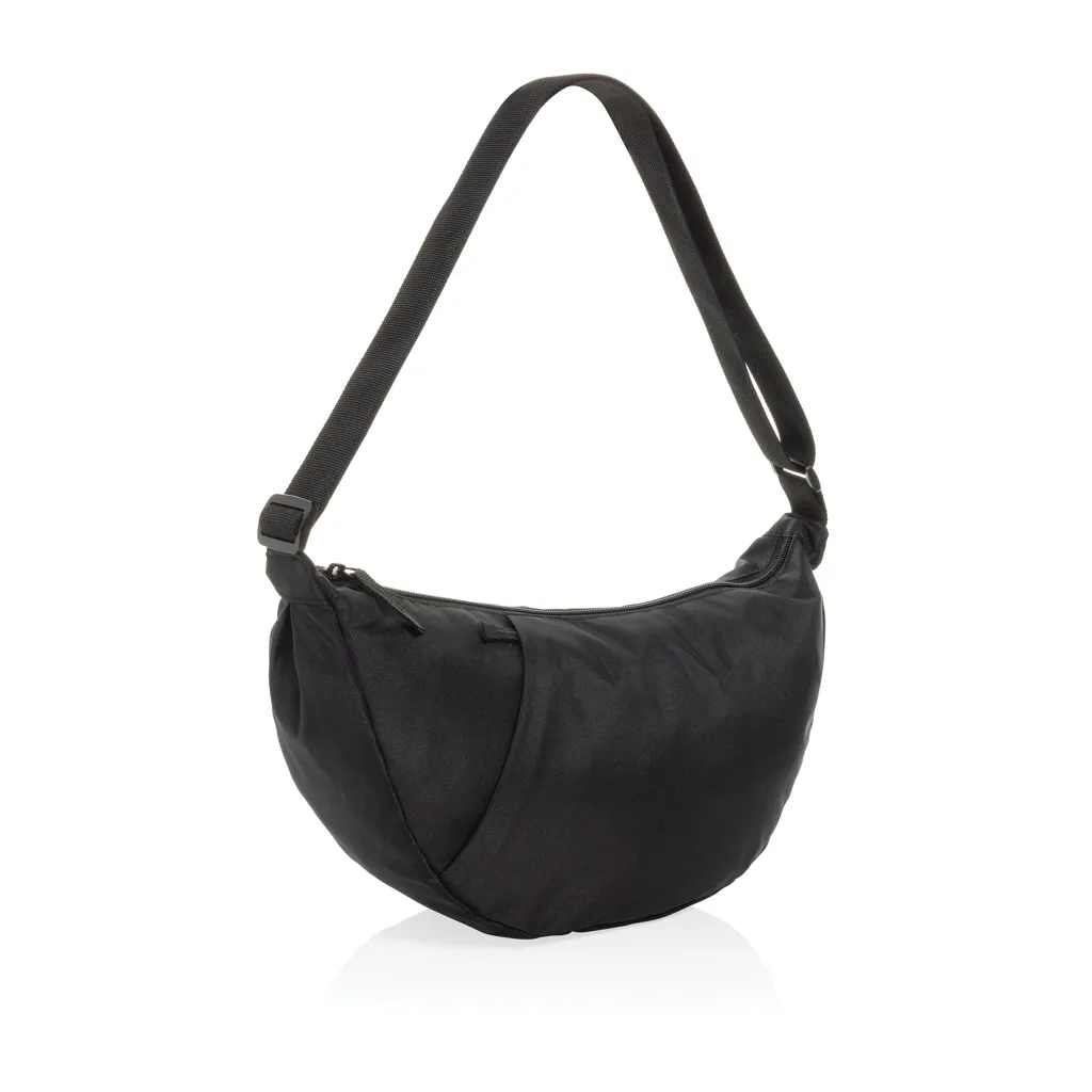 Crescent XL AWARE™ RPET Half-Moon Sling Tasche, schwarz – Bild 3