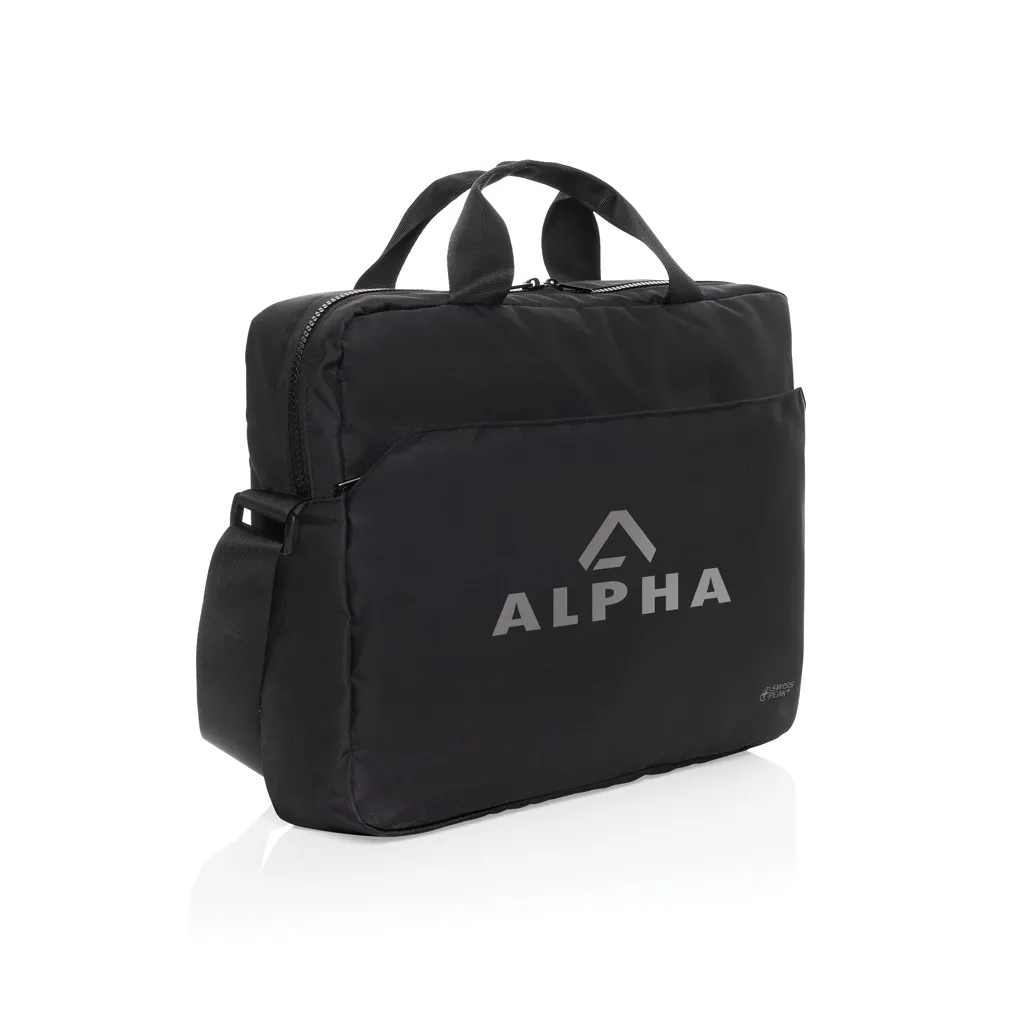 Swiss Peak Aware™ RPET Essential 15.6" Laptop Tasche, schwarz – Bild 6