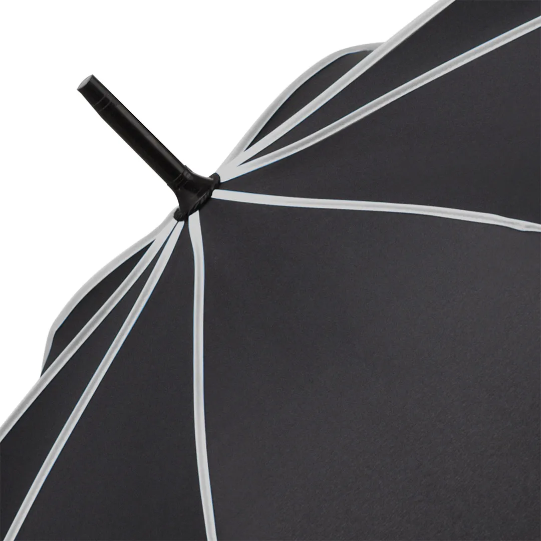 AC-Midsize-Stockschirm FARE® Seam, schwarz-hellgrau – Bild 7