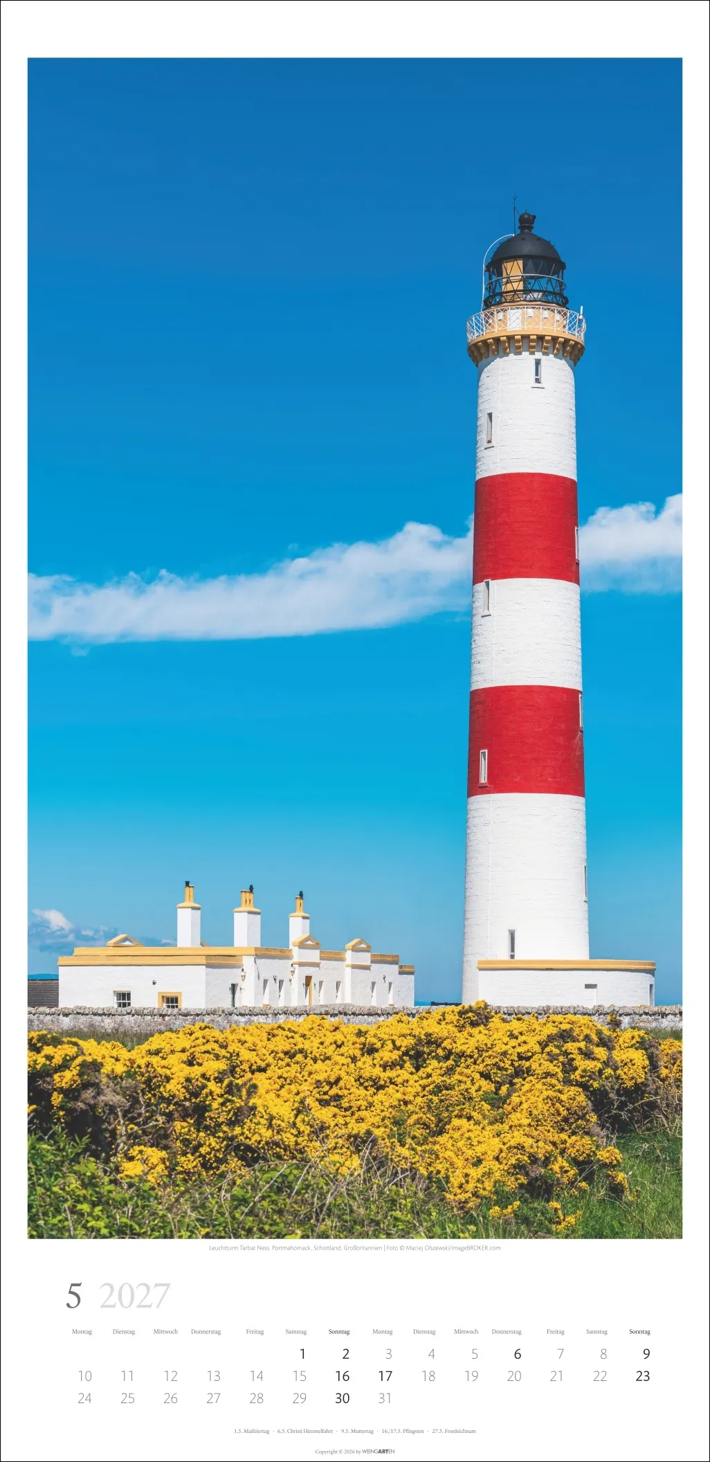 Leuchttürme Wandkalender 2027, 33 × 68 cm (B × H) – Bild 6