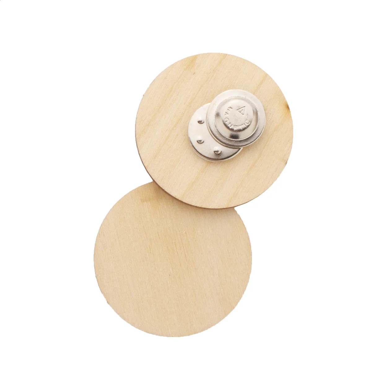 Individueller Anstecker WooBadge, natur – Bild 2