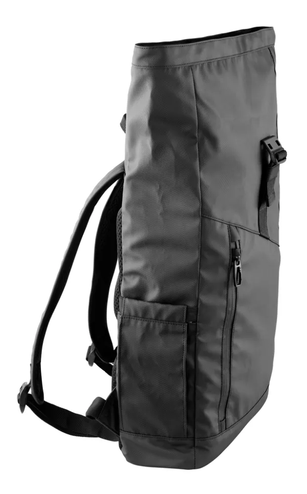 Roll Top Rucksack TROIKA BLACK ROLL TOP COMPACT, schwarz – Bild 5