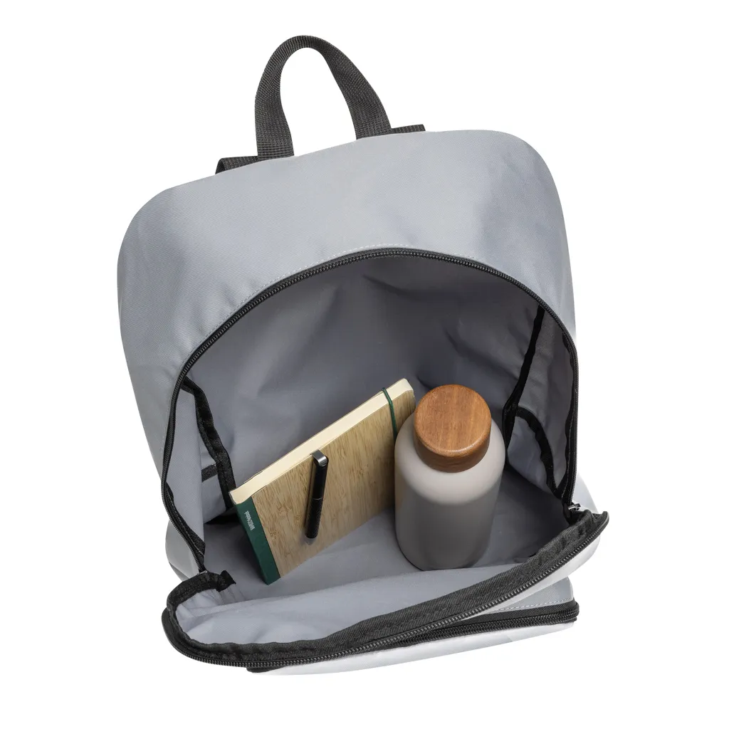 Dillon AWARE™ RPET faltbarer klassischer Rucksack, grau – Bild 5