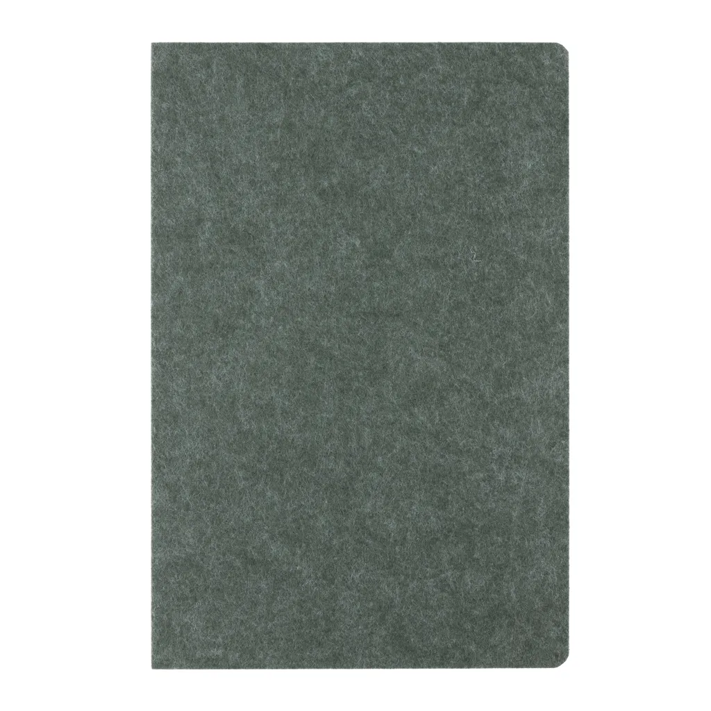 Phrase GRS-zertifiziertes A5-Notizbuch aus recyceltem Filz, grün – Bild 3