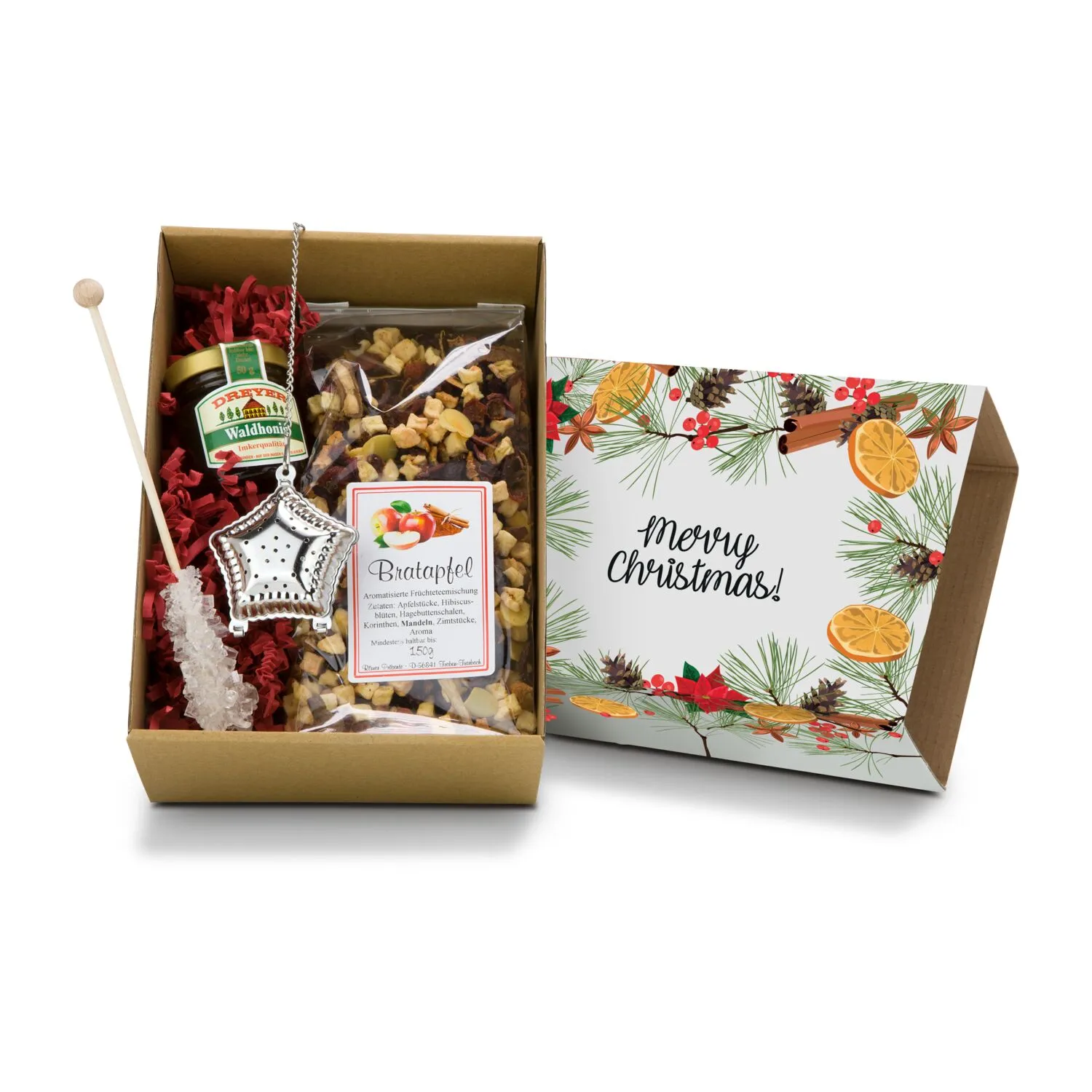 Geschenkset / Präsenteset: Weihnachtstee, weiß – Bild 2