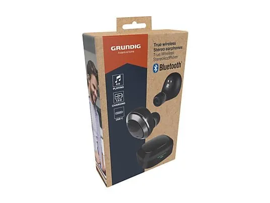 GRUNDIG TWS-Bluetooth-Ohrhörer 450mAh, Schwarz – Bild 2