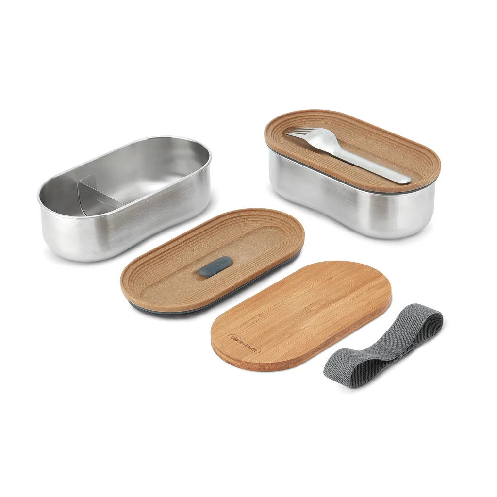 Black+Blum Stainless Steel Double Bento Box, grau – Bild 3