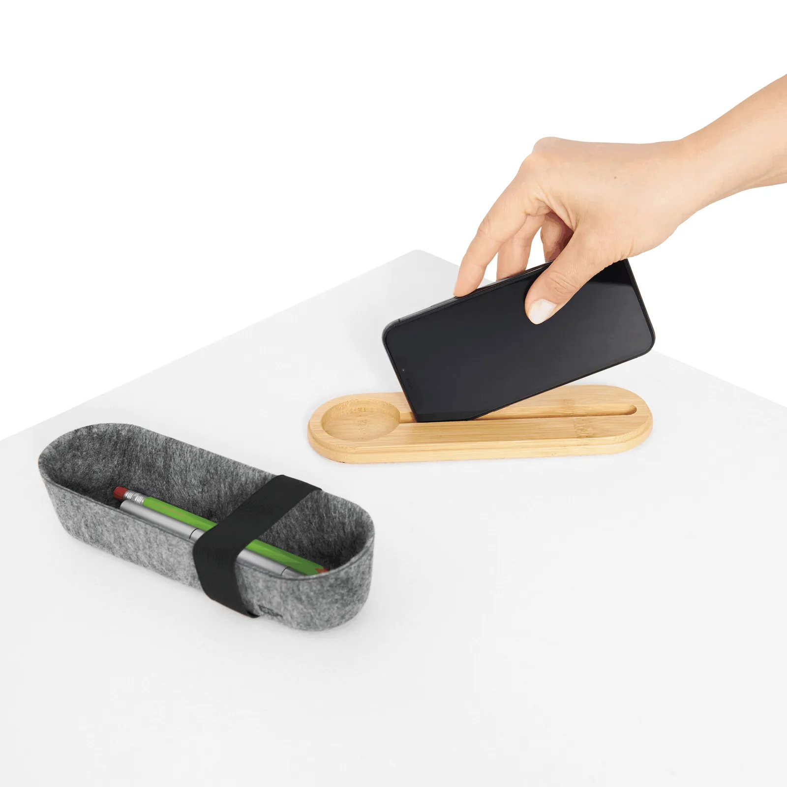 PEN STORE - Stifteetui braun, grau, braun, grau – Bild 6