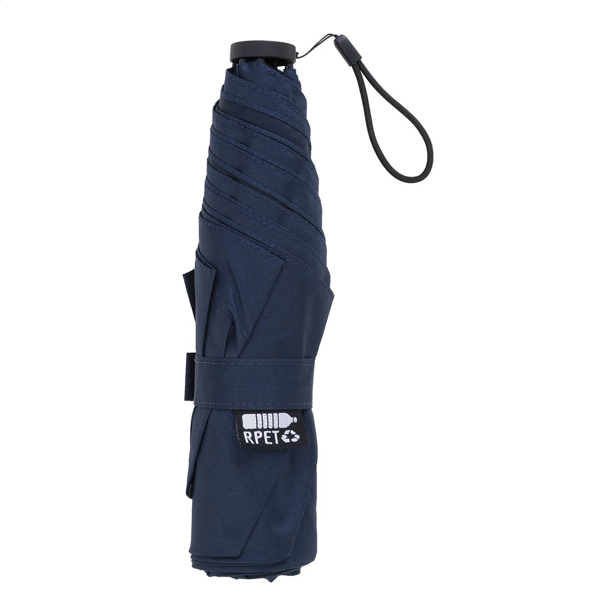 Ultraleichter RPET Taschenschirm Follight, dunkelblau – Bild 4