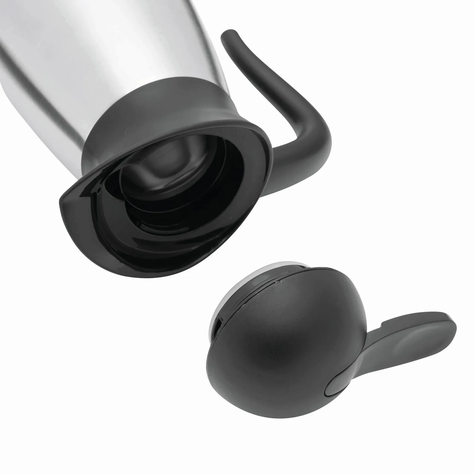 AWAKE - Edelstahl-Vakuum Isolierkanne schwarz, silber, schwarz, silber – Bild 6