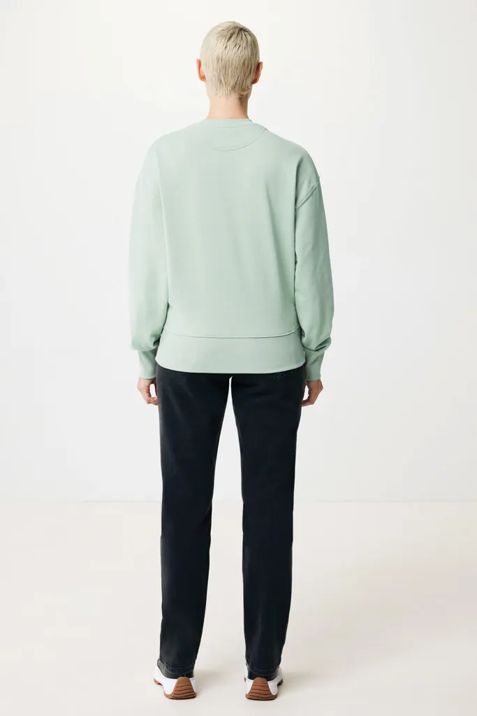 IQONIQ Kruger Relax-Rundhals-Sweater aus recycelt. Baumwolle, Iceberg green – Bild 5