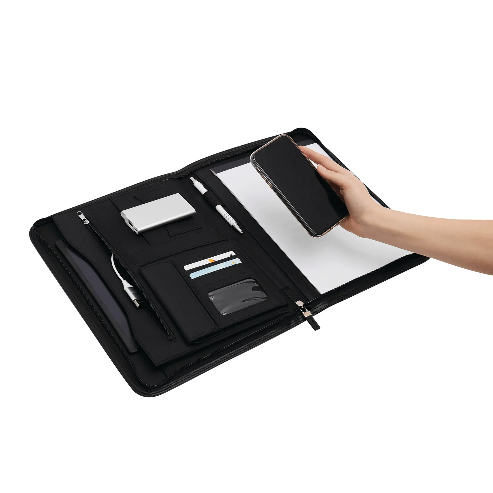 CREADO A4 - Portfolio CREADO im DIN-A4-Format schwarz, schwarz – Bild 6