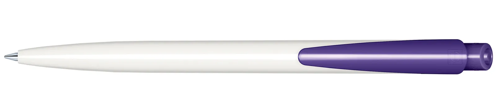Dart Polished Basic Druckkugelschreiber, Weiß - Lila 267 – Bild 3