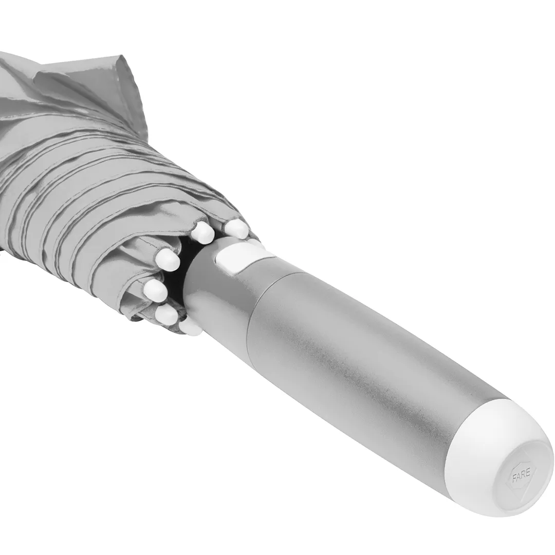 AC-Midsize-Stockschirm FARE® Whiteline, hellgrau – Bild 5