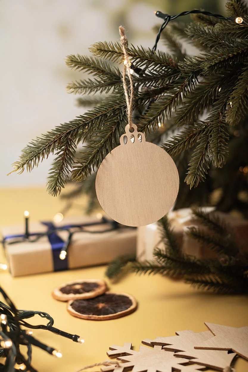 Weihnachtsbaum-Anhänger Rosvik, Stern, natur – Bild 3