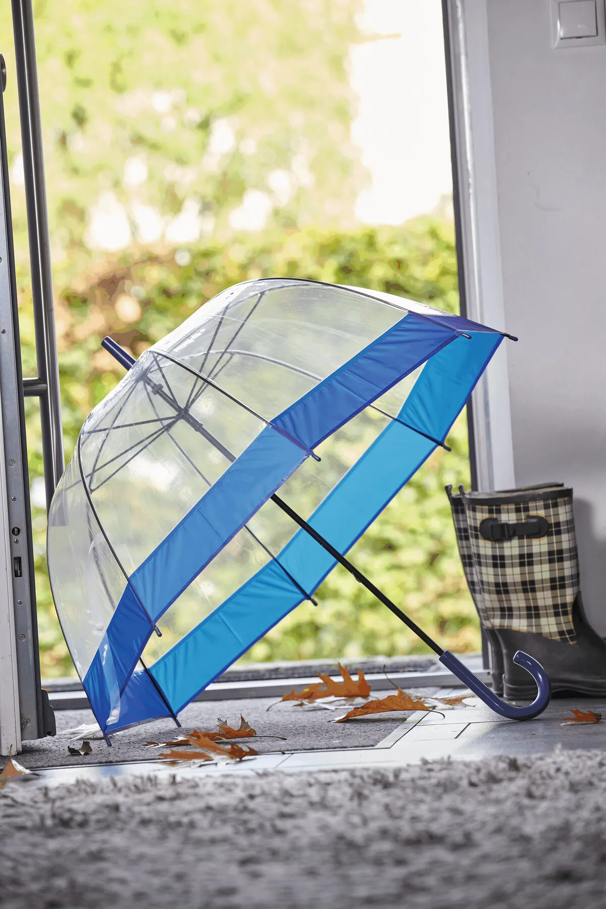 HONEYMOON Umbrella, Glockenschirm, blau, transparent – Bild 8