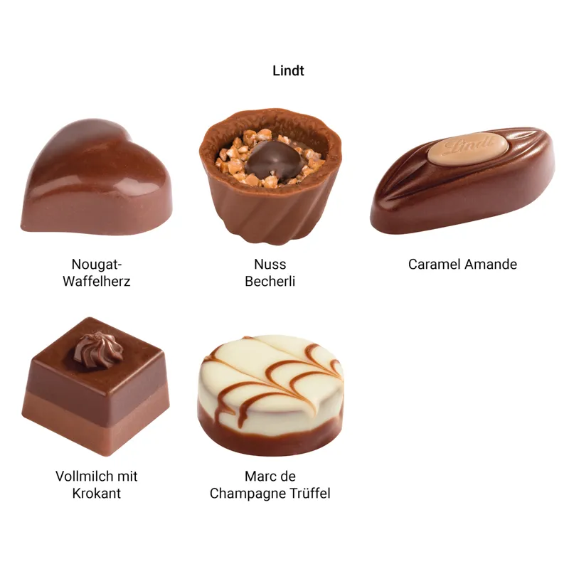 Lindt Präsent im Werbeschuber, Kleine Kostbarkeiten Goldhase – Bild 4