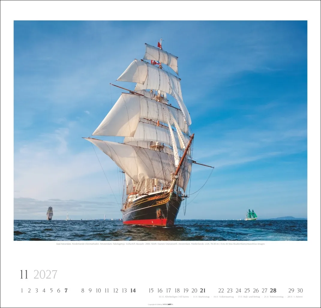 Tall Ships Wandkalender 2027 – Bild 12