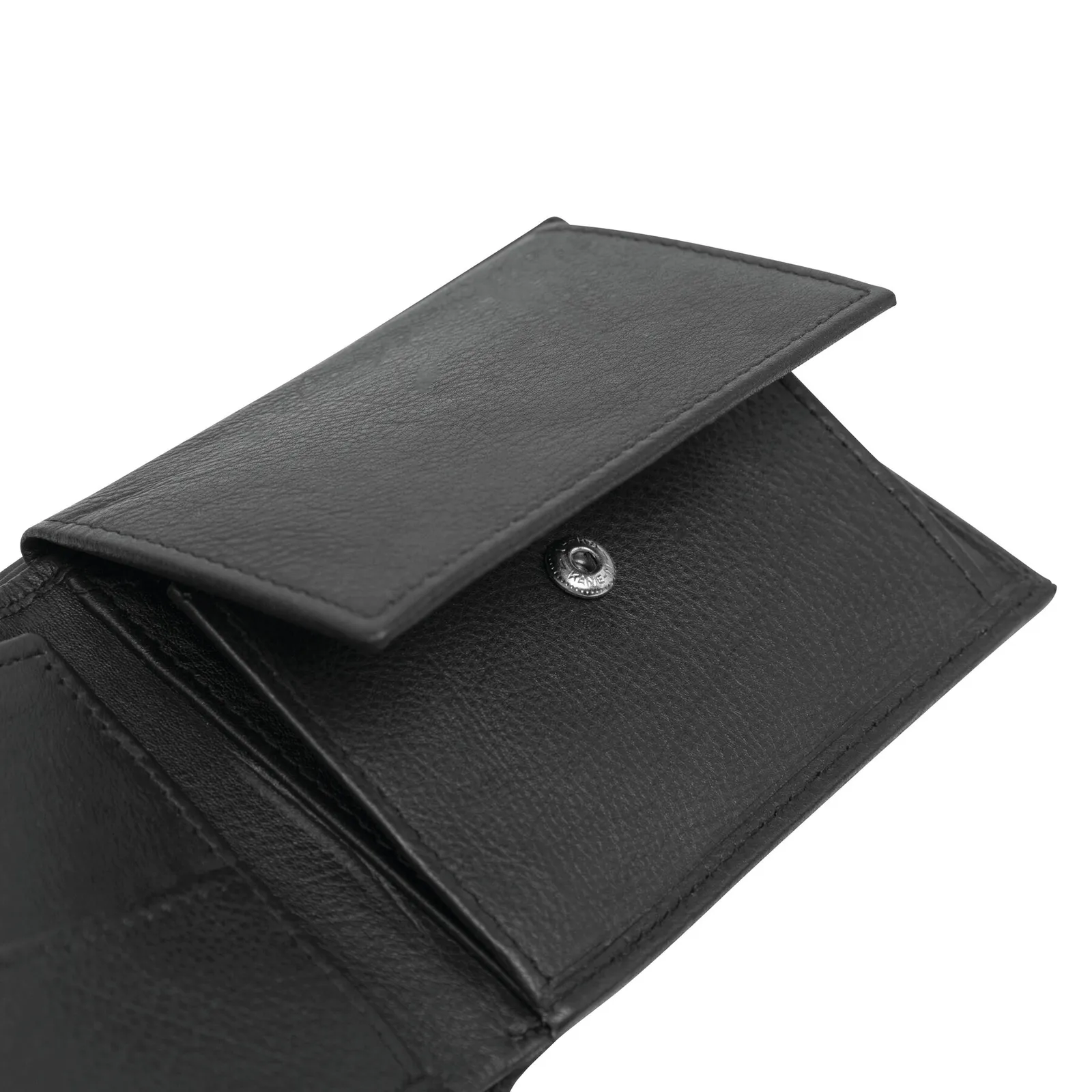 PALERMO - Echtleder-Geldbörse schwarz, schwarz – Bild 6