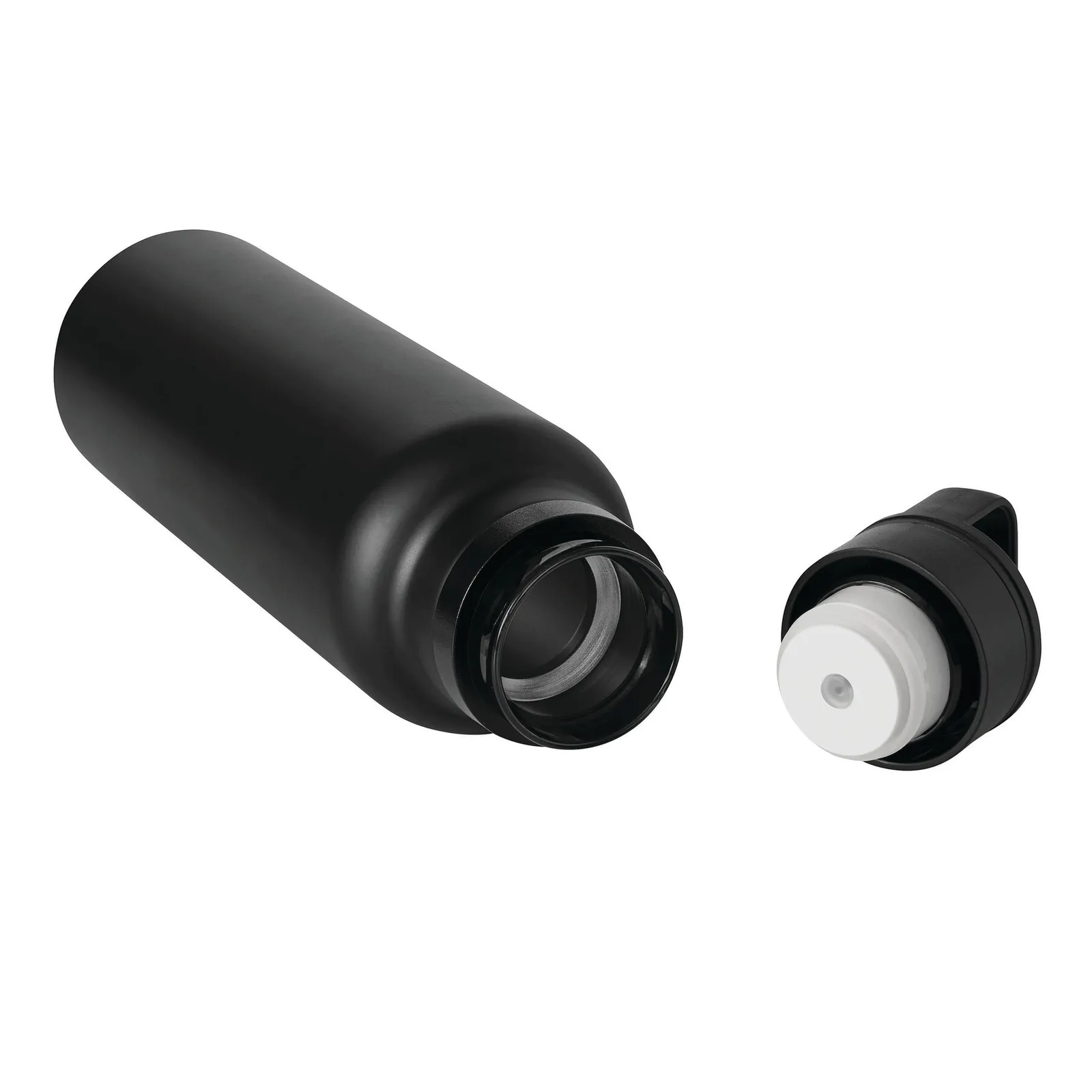 TRAVELCLICK - Vakuum-Isolierflasche schwarz, schwarz – Bild 4