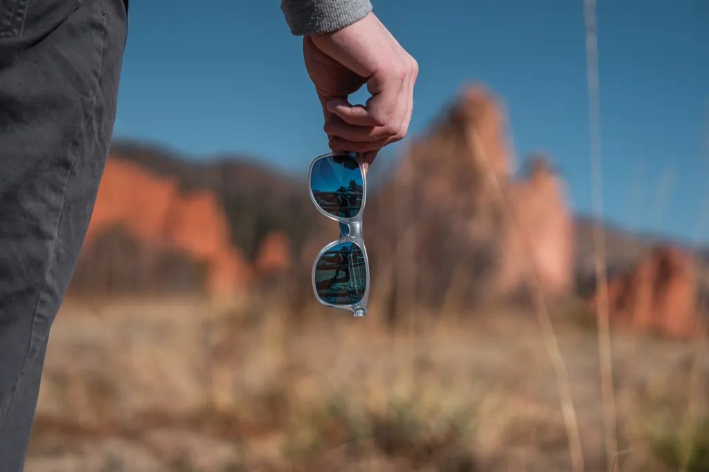 Gleam Sonnenbrille aus RCS rec. PC mit verspiegelten Gläsern, blau – Bild 4