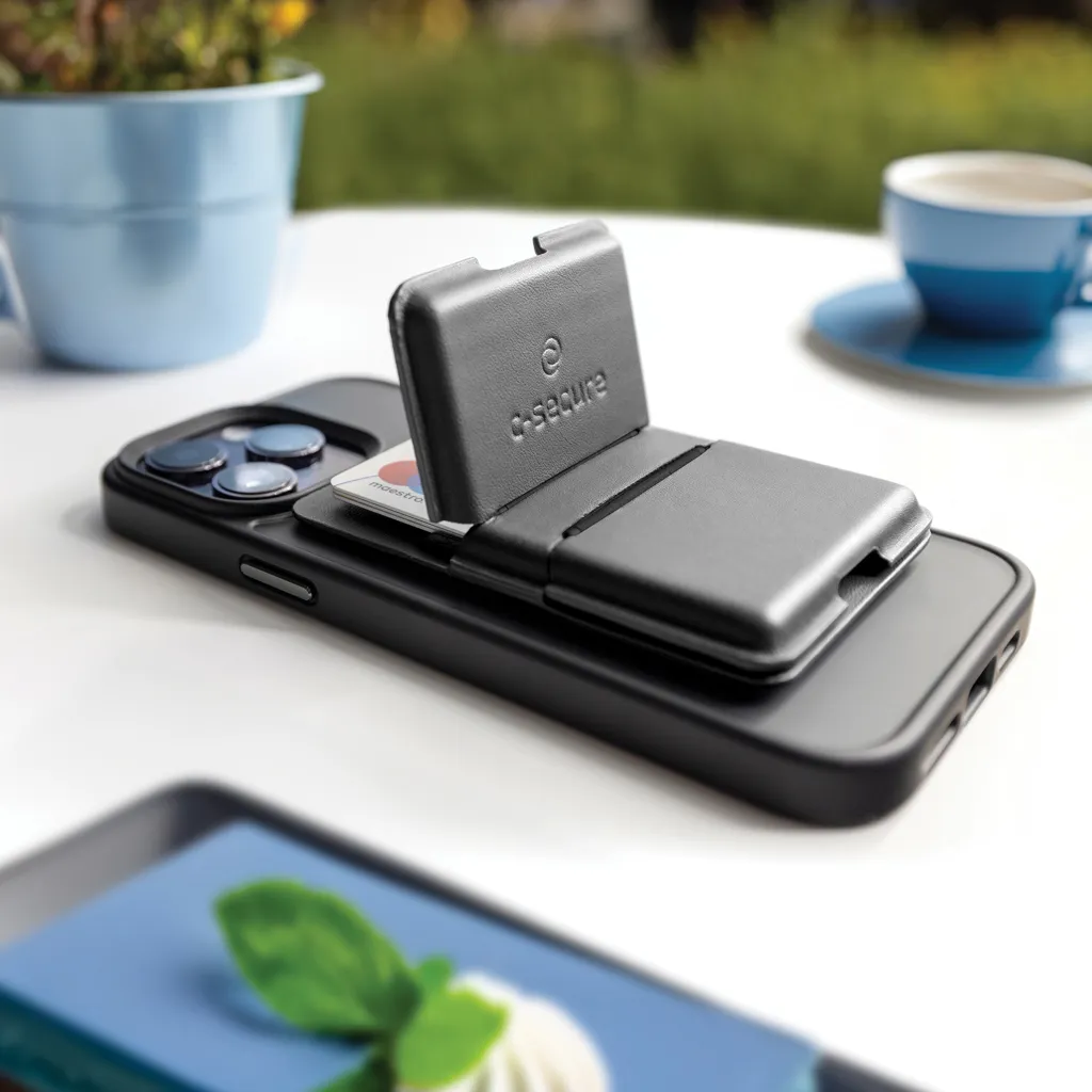C-Secure MagSafe Phone-Wallet, schwarz – Bild 9