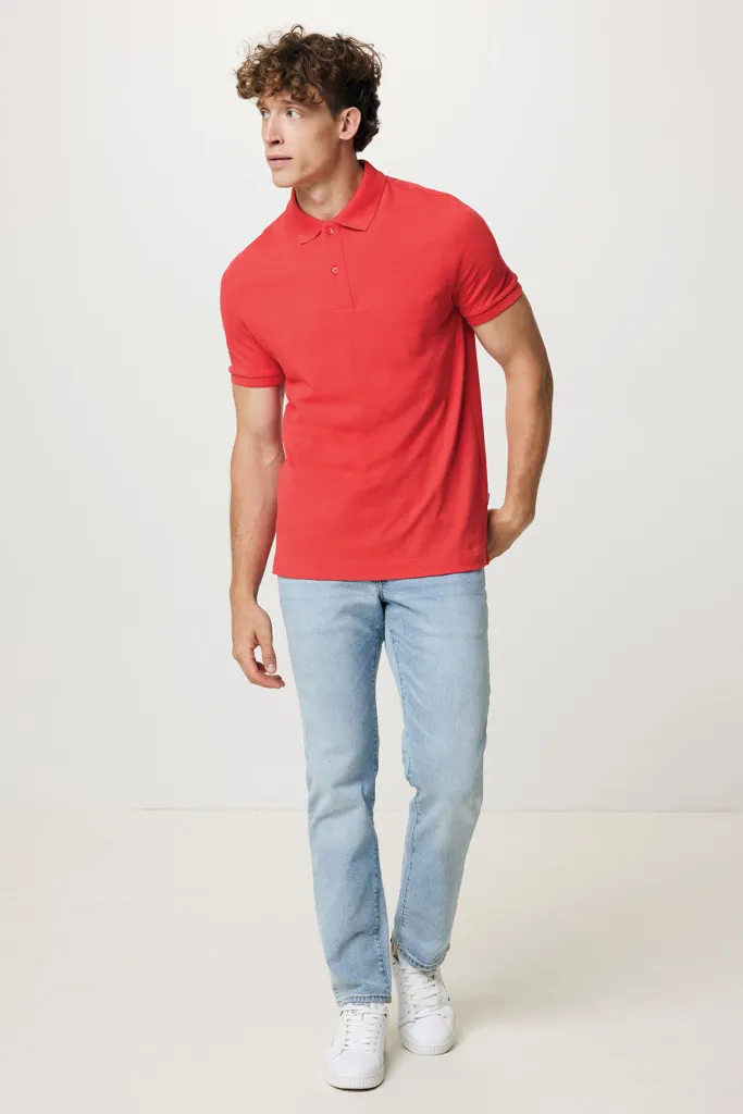 IQONIQ Yosemite Piqué-Poloshirt aus recycelter Baumwolle, luscious red – Bild 5