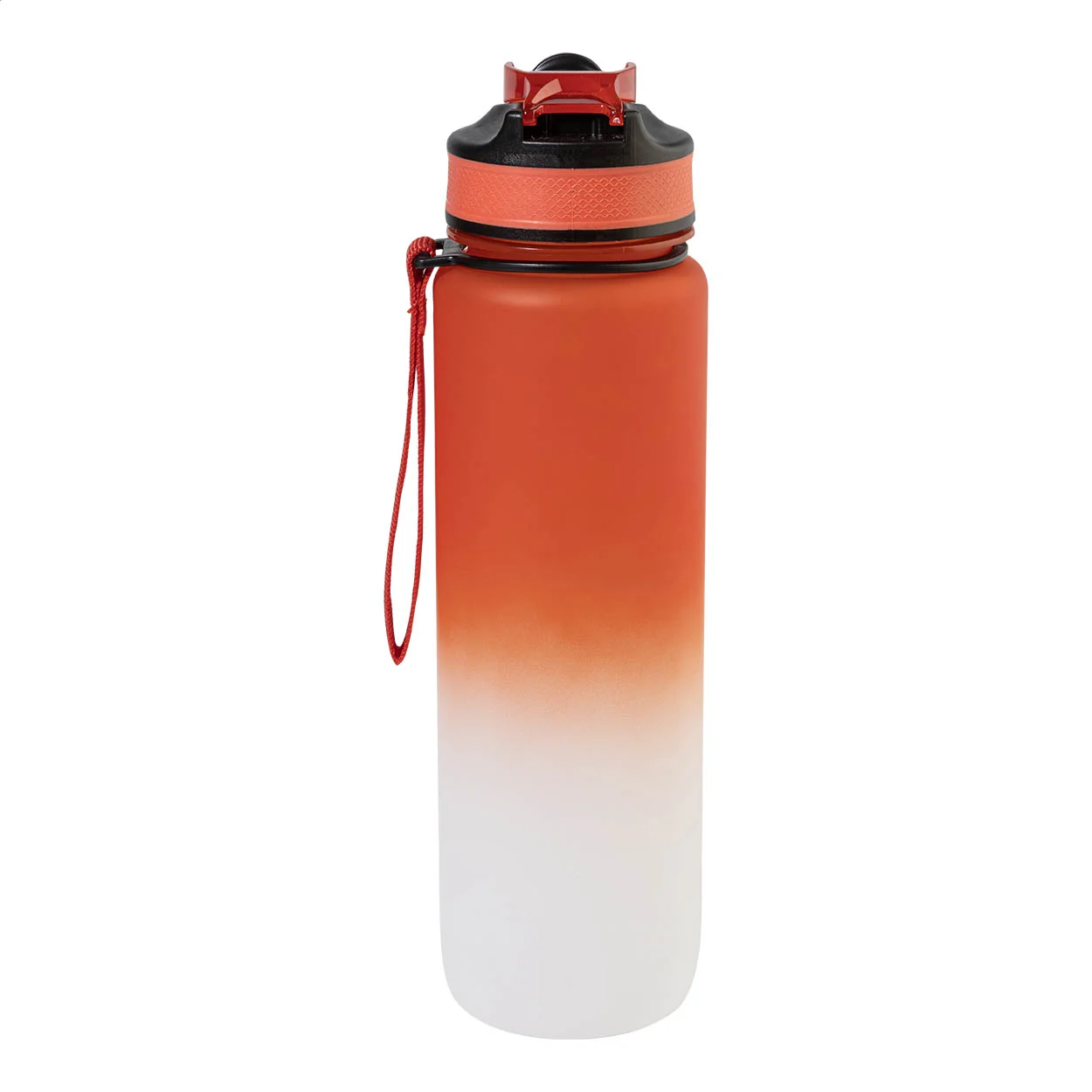 RPET Flasche mit Motivationsanzeige Sipgrade, rot – Bild 4