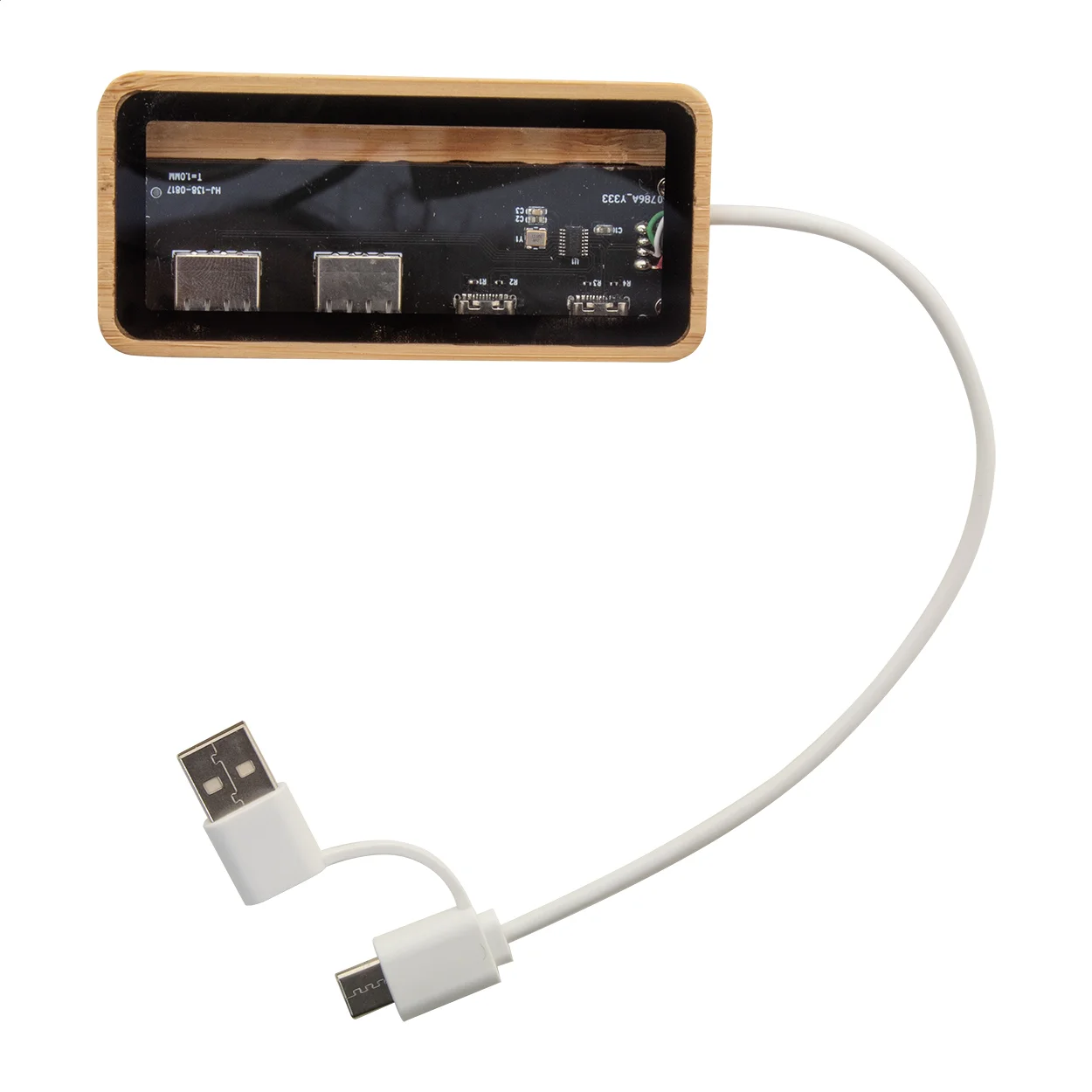 Transparenter USB-Hub SeeHub, natur, transparent – Bild 3