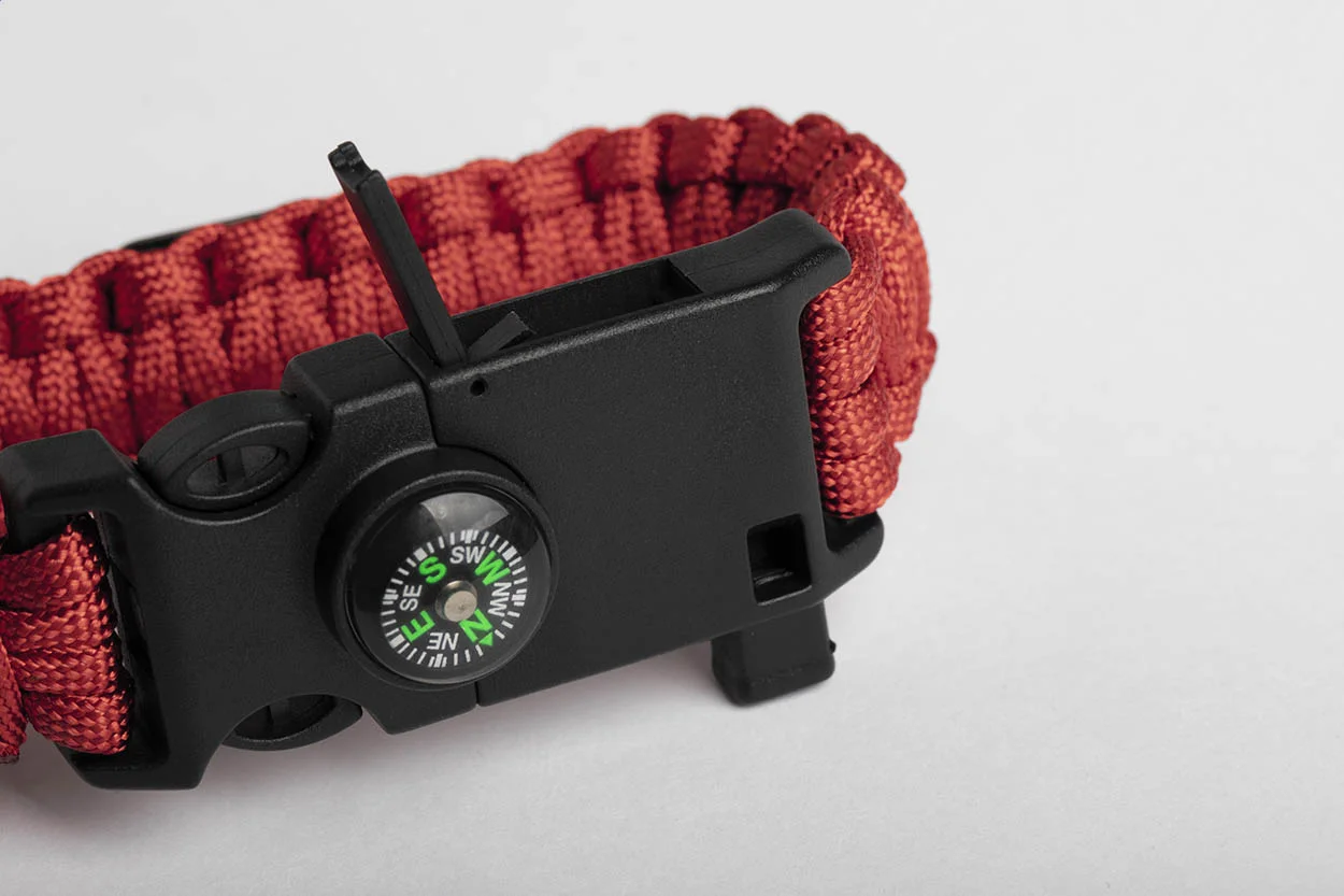 Survivor-Armband Peary, rot, schwarz – Bild 6