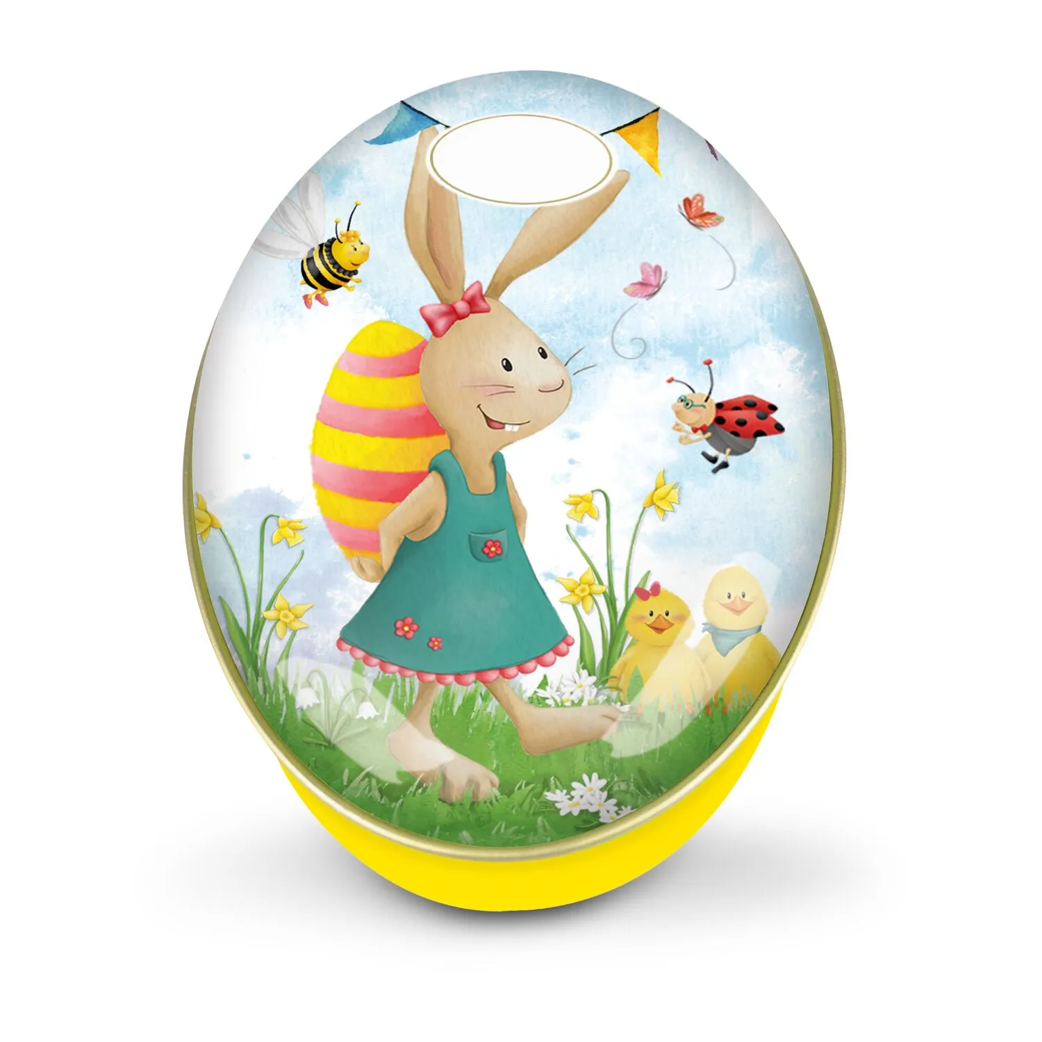 Geschenkartikel / Präsentartikel: Schokoladendose Osterhase, rot – Bild 4
