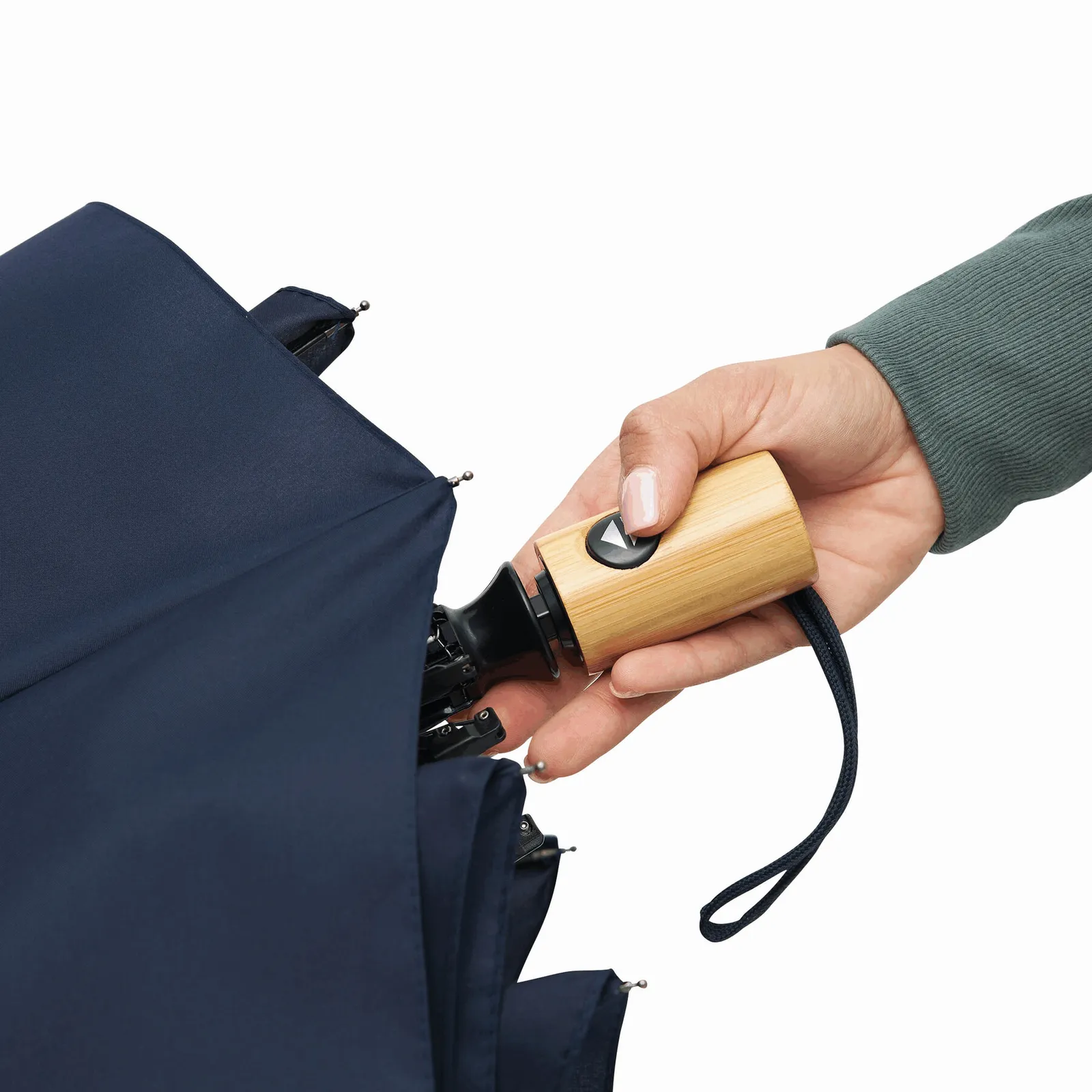 CALYPSO - Vollautomatischer Windproof-Taschenschirm, marineblau – Bild 10