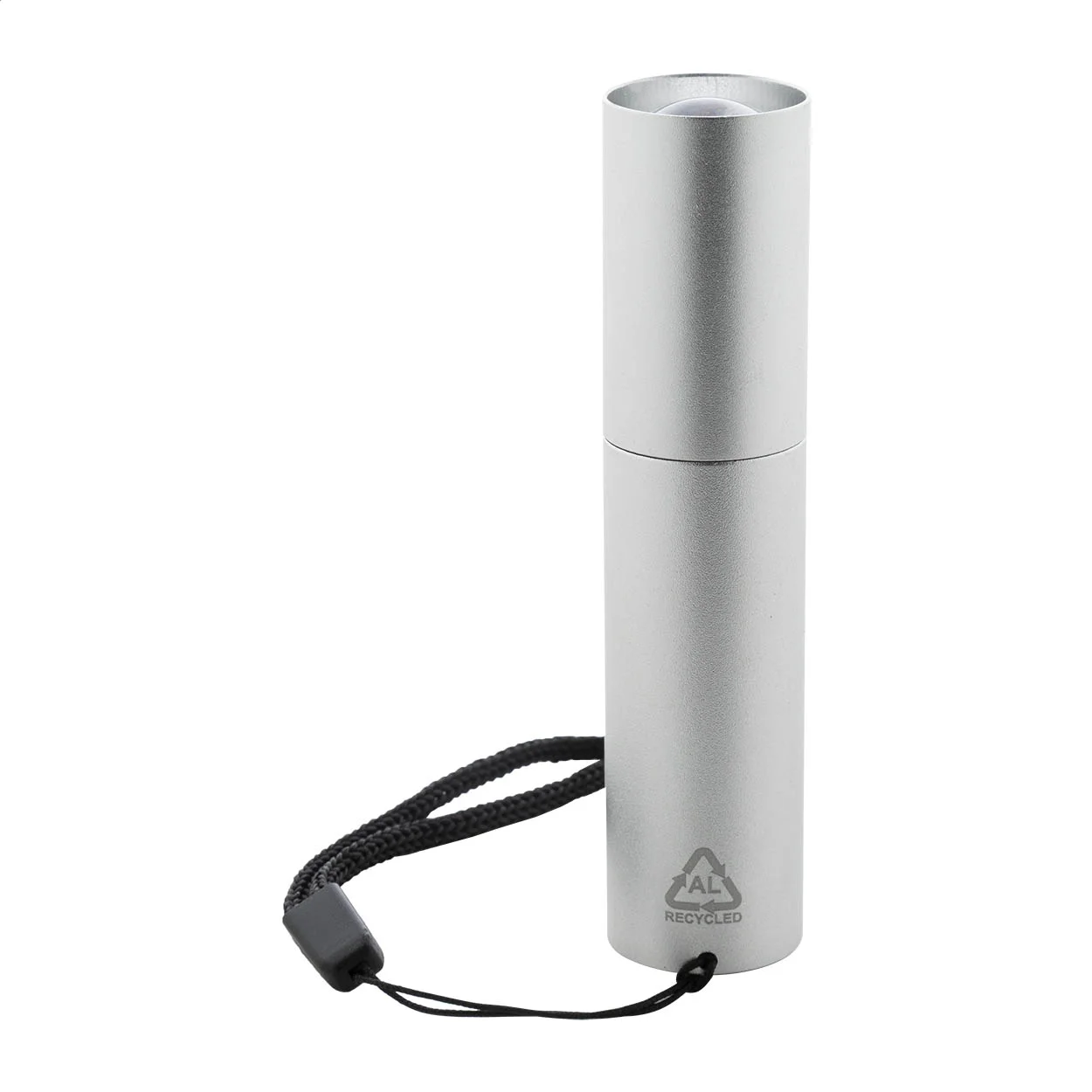 wiederaufladbare Taschenlampe aus recyceltem Aluminium Chargelight Tone, silber – Bild 2