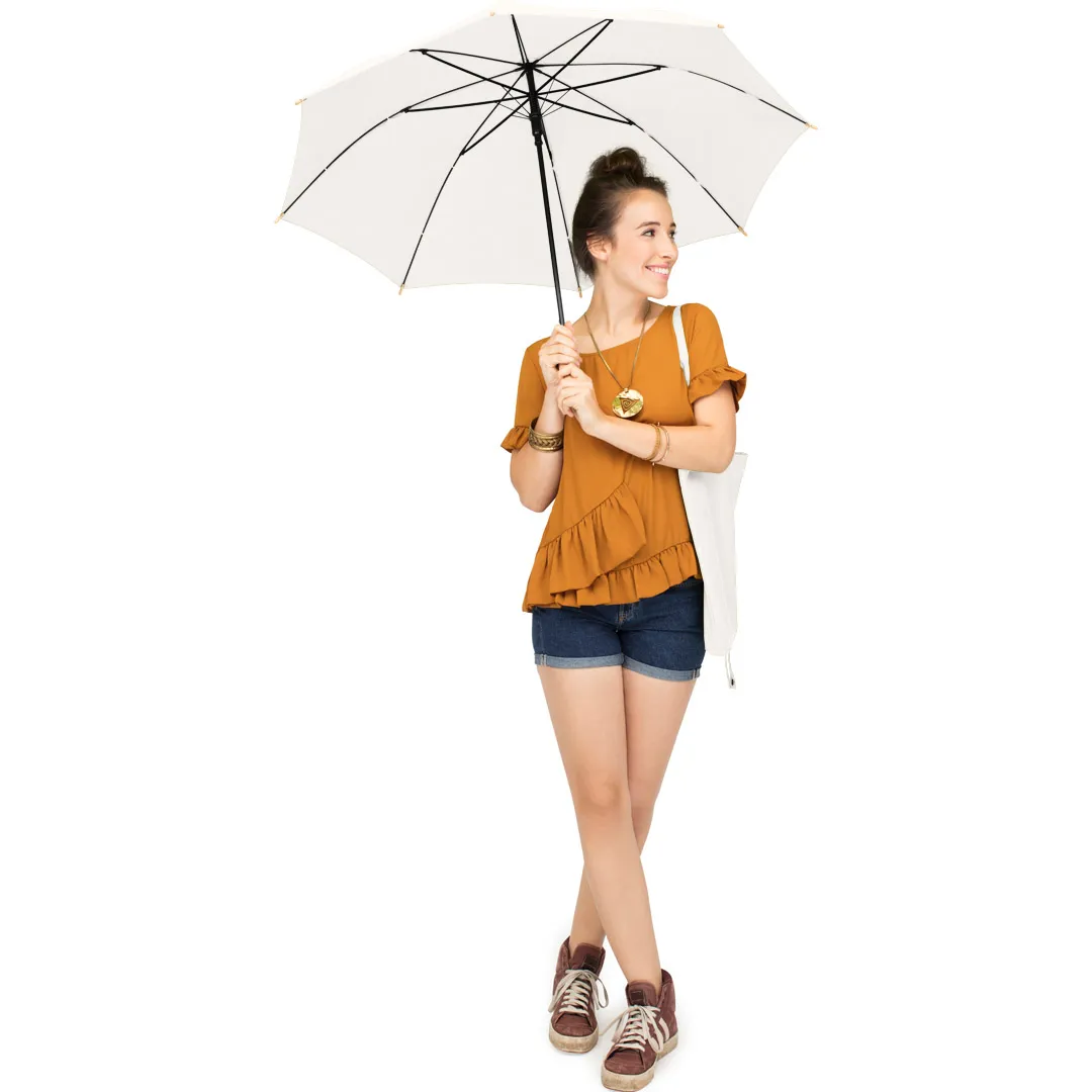 AC-Stockschirm ÖkoBrella, naturweiß wS – Bild 9