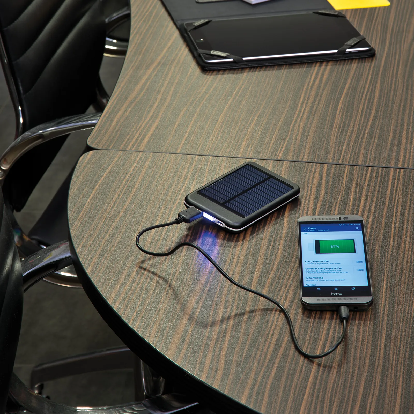 Solar Powerbank 4.000mAh Philadelphia, schwarz – Bild 3