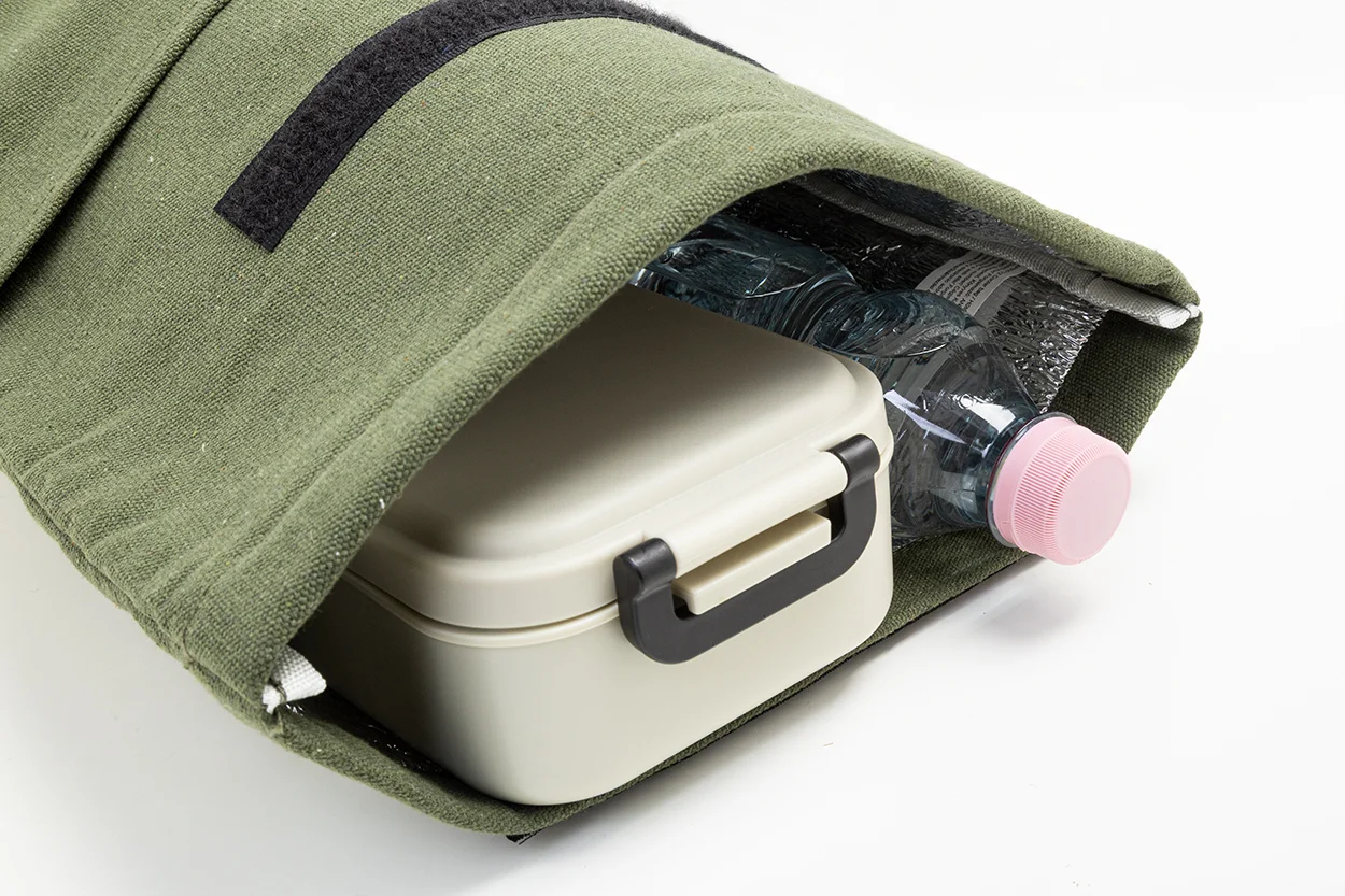 Rucksack Rekan Cool aus recyceltem Canvas, grün – Bild 5